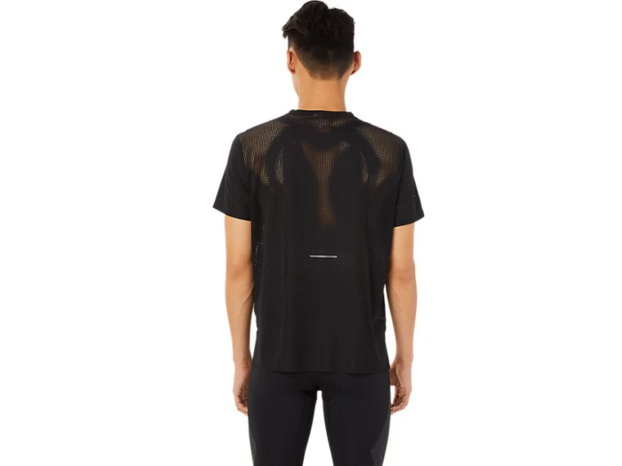 ASICS Men's Performance Black Actibreeze Ventilated Short Sleeve Top