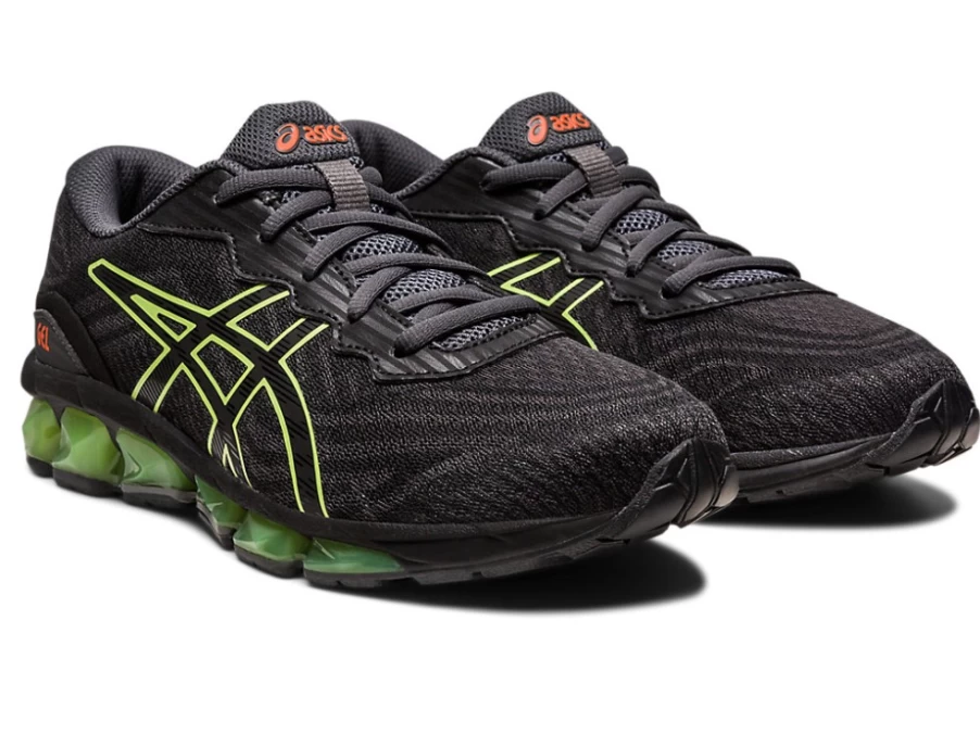 ASICS Kids Gel-Quantum 360 VII GS Running Shoes - Dark Grey/Lime Green