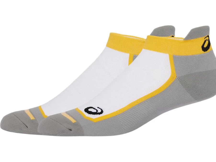 ASICS Men's Road Single Tab Socks - Brilliant White Running Athletic Socks