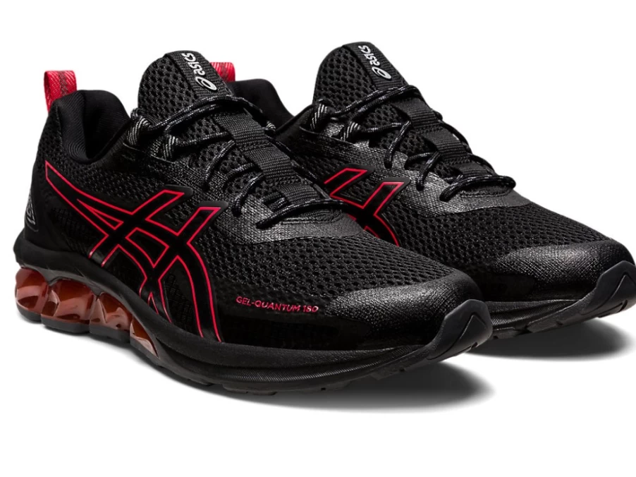 ASICS Gel-Quantum 180 VII (Utility) Running Shoes for Men - Black/Red Alert